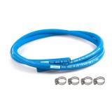 CNRAQR 5/16 Fuel Line Hose 5FT High Pressure Fuel Hose 400PSI 2.8Mpa NBR Rubber and CR Neoprene EN854-1TE for Automotive Fuel Systems Engines (Attached Hose Clamp)