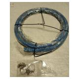 CNRAQR 5/16 Fuel Line Hose 5FT High Pressure Fuel Hose 400PSI 2.8Mpa NBR Rubber and CR Neoprene EN854-1TE for Automotive Fuel Systems Engines (Attached Hose Clamp)