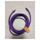 Chubbycable Chubby 2.0 Fast Charging Cable Durable Soft Silicone USB C Cable 240W Extra Thick Charger Cord Compatible with iPhone 17-15 Series iPad, Purple+Purple, Type-C to Type-C, 9.8 FT