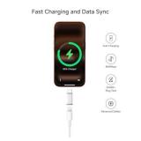 Lightning to USB C Adapter 4 Pack - Fast Charging & Data Transfer USB C to Lightning Charger Connector Compatible with iPhone 15/16/17 Pro Max/Plus, Samsung, Pixel - Not for Audio/OTG (White)