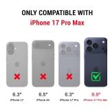 DJDUCK Designed for iPhone 17 Pro Max Case Wallet with Card Holder, [Magnetic Clasp Cover] [RFID Blocking Leather Protection] Shockproof Women Men Cases 6.9 Inch for Apple 17 ProMax Light Brown