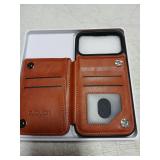 DJDUCK Designed for iPhone 17 Pro Max Case Wallet with Card Holder, [Magnetic Clasp Cover] [RFID Blocking Leather Protection] Shockproof Women Men Cases 6.9 Inch for Apple 17 ProMax Light Brown