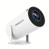 Mini Projector, 4K Decoding, 1080P Resolution, Compatible with Smartphones, Laptops, Tablets and Home Theater Devices, Equipped with Bluetooth 5.0 and Wi-Fi 6, Runs on Android 11.0 System