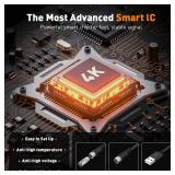 TV Antenna, HD Digital TV Antenna 560+ Miles Range Reception with Signal Booster & Magnetic Support Base for 4K 1080P HD Local Channels and All Old TVs - 18ft coaxial Cable