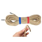 Jute Twine, Heavy Duty Jute Rope, Natural Hemp Rope for DIY Arts Crafts, Gardening, Bundling Home Decorating, Cat Scratching Post 100ft 8 mm