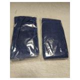 Creative Scents Cotton Fingertip Towels Set Blue - 4 Pack - 11 x 18 Inches Decorative Small Extra-Absorbent and Soft Terry Towel for Bathroom - Powder Room, Guest and Housewarming Gift (Navy Blue)