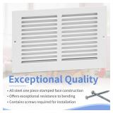 Howeall 10"W x 6"H [Duct Opening Size] Steel Return Air Grille, Air Return Vent Cover for Ceiling and Sidewall - HVAC Air Vent Covers - [Outer Dimensions: 11.75"W x 7.75"H]