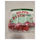 Happy Birthday Balloons Banner Red 16 Inch Mylar Foil Letters | Inflatable Party Decor and Event Decorations for Kids and Adults | Reusable, Ecofriendly Fun