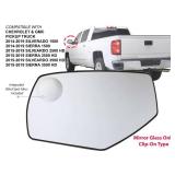 APA Replacement for Mirror Glass with Spotter Glass Non-Heated 2014-2019 SILVERADO SIERRA Pickup Truck Driver Left Side 22919744 GM1324144