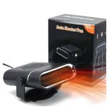 Car Heater, 2-in-1 Multi-Function Portable, 150W 12V Car Heater That Plugs into Cigarette Lighter, 360° Free Adjustment, Quick Heating Defrost and Defogging, Black