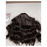 Starmo Drak Brown Short Wavy Bob Glueless Synthetic Lace Front Wig for Women Pre Cut for Beginners Natural Hairline 14 Inch