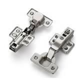 HOME EDIT 5 Pairs 10 Pack European Full Overlay Soft Close Cabinet Hinges Concealed Kitchen Cabinet Hinges Heavy-Duty Frameless Adjustable for Cupboard Hardware