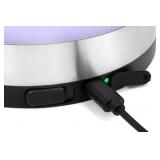 Elrigs Wine Chiller with Rechargeable RGB Touch Lamp| Wine Bottle Cooler Bucket| Double Walled Insulator with 2 Ice Pack for 750ml Champagne| Perfect Wine Gifts| Wine Accessories for Party/Dinner