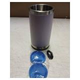 Elrigs Wine Chiller with Rechargeable RGB Touch Lamp| Wine Bottle Cooler Bucket| Double Walled Insulator with 2 Ice Pack for 750ml Champagne| Perfect Wine Gifts| Wine Accessories for Party/Dinner