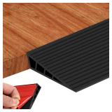 Threshold Ramps for Doorways, Floor Transition Strip Self-Adhesive, Ramps for Wheelchairs for Home, Waterproof Vinyl Gap Cover for Wood Tile Flooring