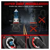 SYJIIP Upgraded Halogen Headlight Bulbs For Jeep Grand Cherokee 2011 2012 2013 2014 2015 2016, 9005 High Beam H11 Low Beam Headlamp Lights, 6000k White Bright, 300% Brightness, 4-Pack