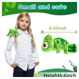 Chameleon Plush Dolls Girls and Children Chameleon Shoulder Plush Lizard Cosplay Props Merch Gifts for Women Adults Green