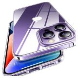 TORRAS Crystal Clear for iPhone 14 Pro Case, Ultra-Thin [Non-Yellowing] [Military Protection] Slim Fit Silicone TPU Cover for iPhone 14 Pro Phone Case, Soft, Clear, 6.1 inch