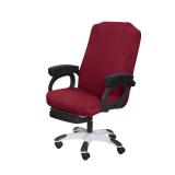 SARAFLORA Office Chair Cover- Medium, Burgundy- Removable Computer Chair Cover for Office Chair with Zipper for Universal Rotating Chair Desk Chair Cover Chair Seat Washable Protector for Pets