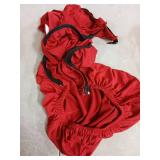 SARAFLORA Office Chair Cover- Medium, Burgundy- Removable Computer Chair Cover for Office Chair with Zipper for Universal Rotating Chair Desk Chair Cover Chair Seat Washable Protector for Pets