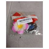 OFIHIDO Princess Costume Accessories Women Girls,Red Hair Bow Necklace Flower Clips,Dress Up Accessories for Adults Kids