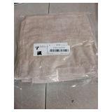 decorUhome Couch Throw Pillow Covers 18x18 Set of 2, Decorative Soft Euro Velvet Neutral Chenille Pillow Covers with Elegant Design for Sofa Bed Living Room Home Decor, Beige