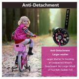 DDJKCZ Training Wheels Flash Mute Wheel Bicycle Compatible for Bikes of 12 14 16 18 20 Inch (Light Purple)