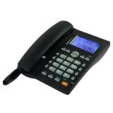 Corded Caller ID Telephone, TelPal Landline Home Phones with Blue Backlight & Speaker, Hands Free Analog Hotel Office Telephone Set, Desktop Speed Memory Dial Telephones for Seniors (Black)