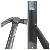 LAJIAOZ Garage Door Vertical Track Repair Tool Set, Anvil Tools for Garage Door Track Maintenance, Exclusively for 2-inch Roller Track Rail Systems Replacment