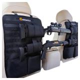 Truck Gun Rack Set of 2, Seat Back Gun Rack with Adjustable Straps, 600D Oxford Cloth, Universal Rifle Holder, PVC Coated, Secure Storage Pockets for Hunting Gear, Easy to Install Vehicle Gun Rack