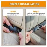 Truck Gun Rack Set of 2, Seat Back Gun Rack with Adjustable Straps, 600D Oxford Cloth, Universal Rifle Holder, PVC Coated, Secure Storage Pockets for Hunting Gear, Easy to Install Vehicle Gun Rack