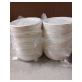 Zopeal 500 Pack Small White Paper Plates 6 Inch Disposable Dessert Round Heavy Duty Sugarcane Pulp Pie Plates for Cake Appetizer Holiday Wedding Birthday Baby Shower Party Supplies