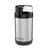BLACK+DECKER One Touch Coffee Grinder, 2/3 Cup Coffee Bean Capacity, Spice Grinder, One Touch Push-Button Control -150 Watts -Stainless Steel Blades