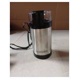 BLACK+DECKER One Touch Coffee Grinder, 2/3 Cup Coffee Bean Capacity, Spice Grinder, One Touch Push-Button Control -150 Watts -Stainless Steel Blades