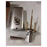 Veise Keypad Door Lock with Handle, Keyless Entry for Front Door & Bedroom, Electronic Lock with Code, Auto-Locking, Easy Installation, Passage Mode, Satin Nickel