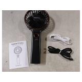 SWEETFULL Handheld Portable Fan, 5000mAh Rechargeable Battery, 6 Speed Wind, LED Digital Display, Foldable Electric Personal Mini Travel Fan with Backup Power, Summer Essentials Gifts for Women Girl