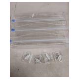 KDSKSC Tin Foil Organizer for Drawer with 12 Labels, Plastic Wrap Dispenser with Cutter, 3 in 1 Acrylic Aluminum Foil Holder, 2 Drawer Organizer for Kitchen Compatible with 12" Roll