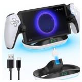 Charging Stand for PS Portal Remote Player, PS Portal Charging Dock with Light Modes, PS Portal Stand Charger, Portal Dock Station with Magnetic Connector, PS Portal Holder Base