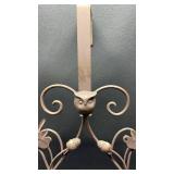 Decorative Metal Over Door Hanger 21 inches long and approximately 18 inches wide