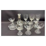 Fostoria Cubist and Other Vintage Glassware