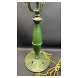 Metal Pittsburgh Lamp, Brass and Glass Company lamp base.