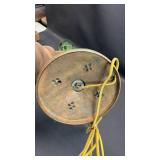 Metal Pittsburgh Lamp, Brass and Glass Company lamp base.