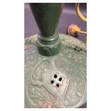 Metal Pittsburgh Lamp, Brass and Glass Company lamp base.