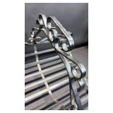 Decorative Wrought Iron Log Holder (approximately 19 inches long by 16 inches tall and 15 inches wide)