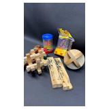 Wood, Plastic Toys including a Tarka? Flute