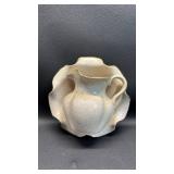 Crackle Glaze Ceramic Jug and Basin Wall Decor (approximately 7 inches across)