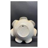 Crackle Glaze Ceramic Jug and Basin Wall Decor (approximately 7 inches across)