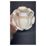 Crackle Glaze Ceramic Jug and Basin Wall Decor (approximately 7 inches across)