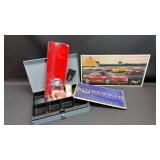 Newman University License Tag, Corvette Metal Sign, Magnetic Flag Holder and Other Handy Items