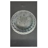 Imperial Glass Metropolitan Museum of Art reproduction bowl in the Peacock Eye Pattern Approximately 10 inches diameter